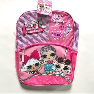 LOL Surprise Kids Girls Backpack School Bag Pink